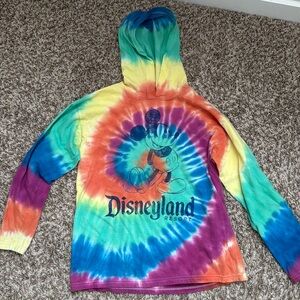 Tie Dye MICKEY DISNEYLAND long sleeve hooded tee